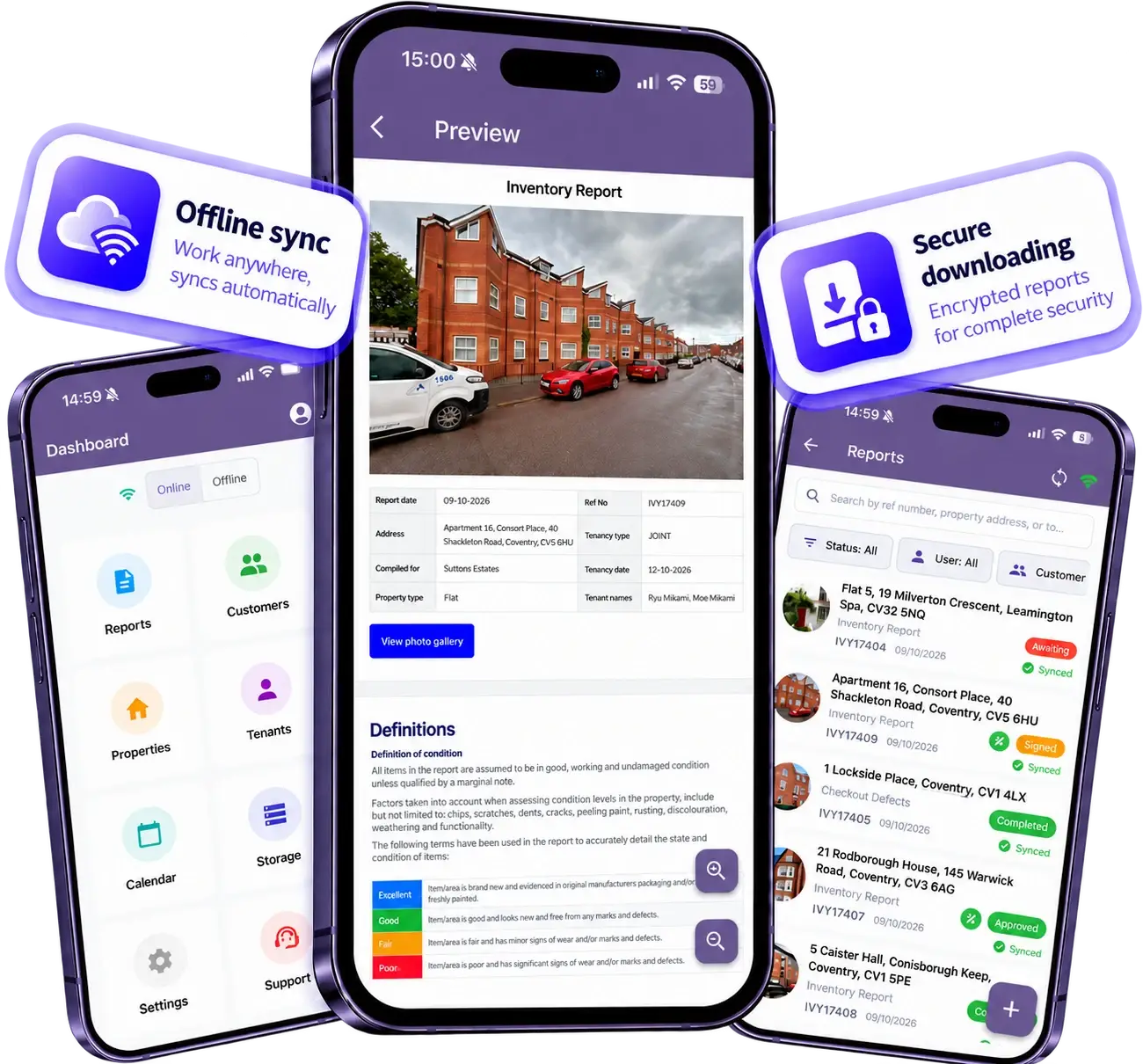 APR mobile app and dashboard on phone, tablet and desktop