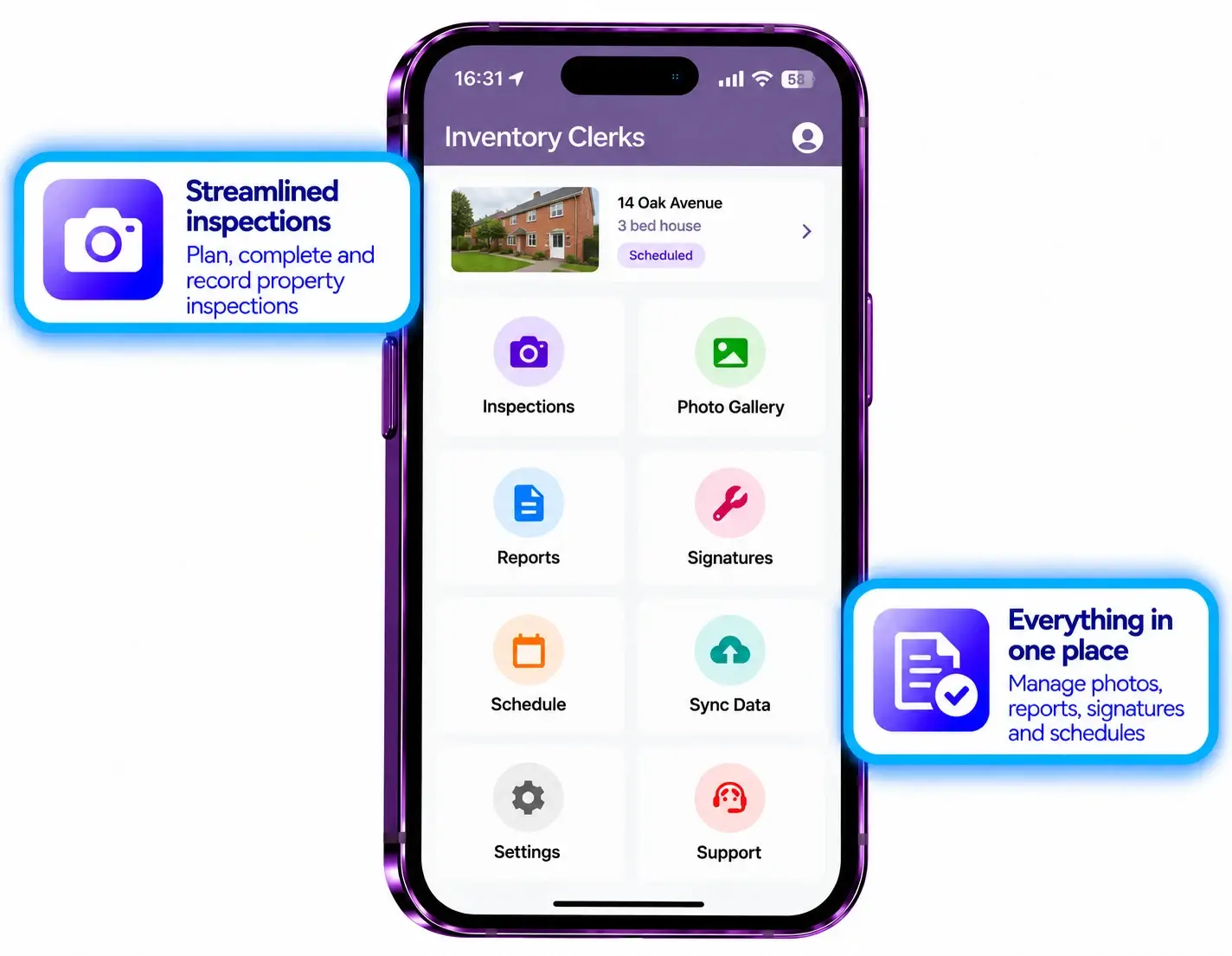 APR Inventory Clerks app screens